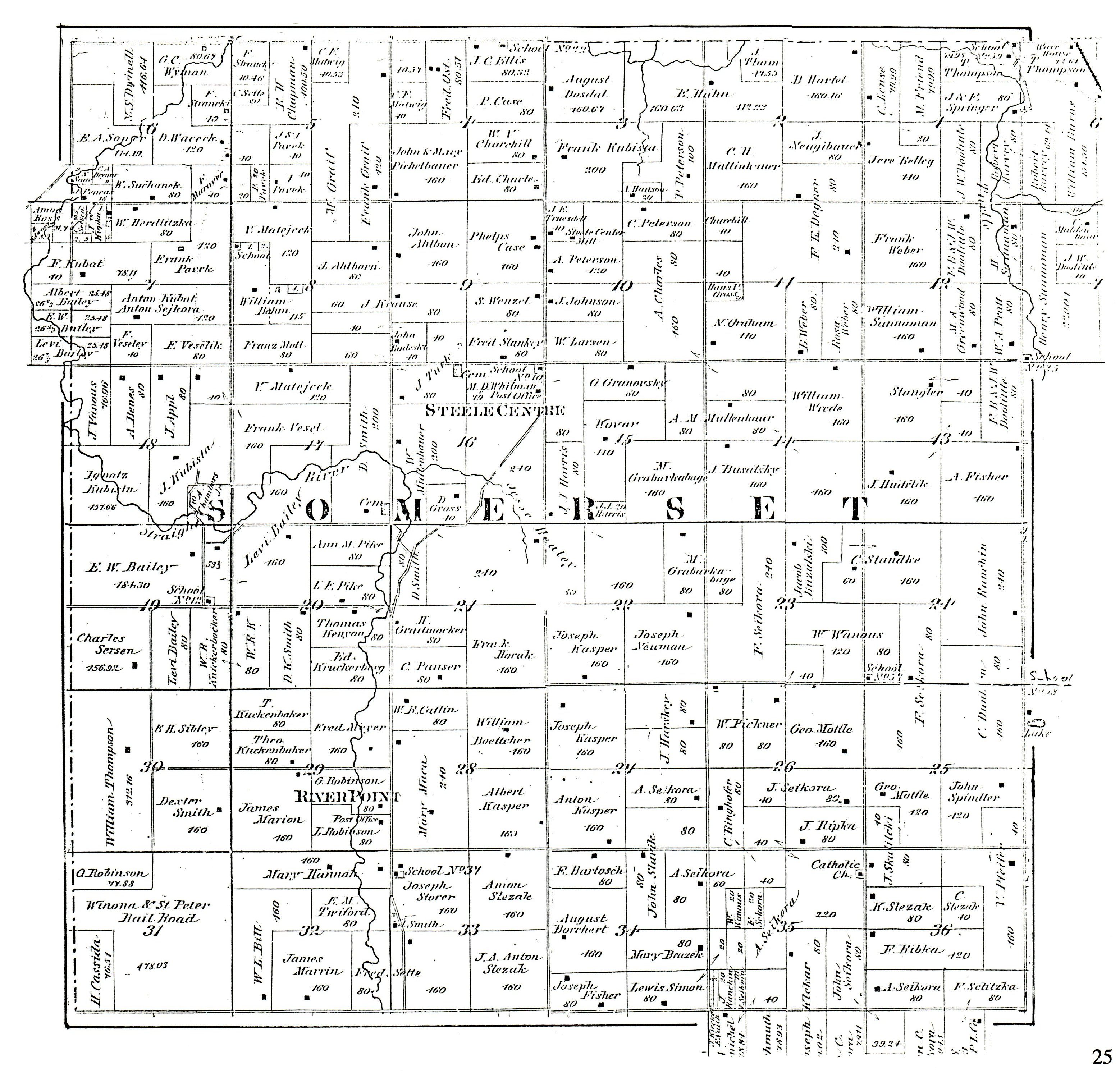 1879 Somerset Township Plat